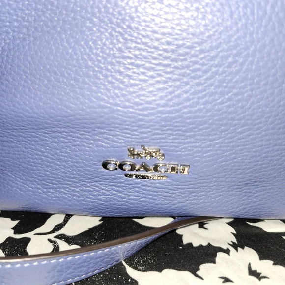 Coach Periwinkle ABBY Leather Shoulder Bag - Picture 3 of 15